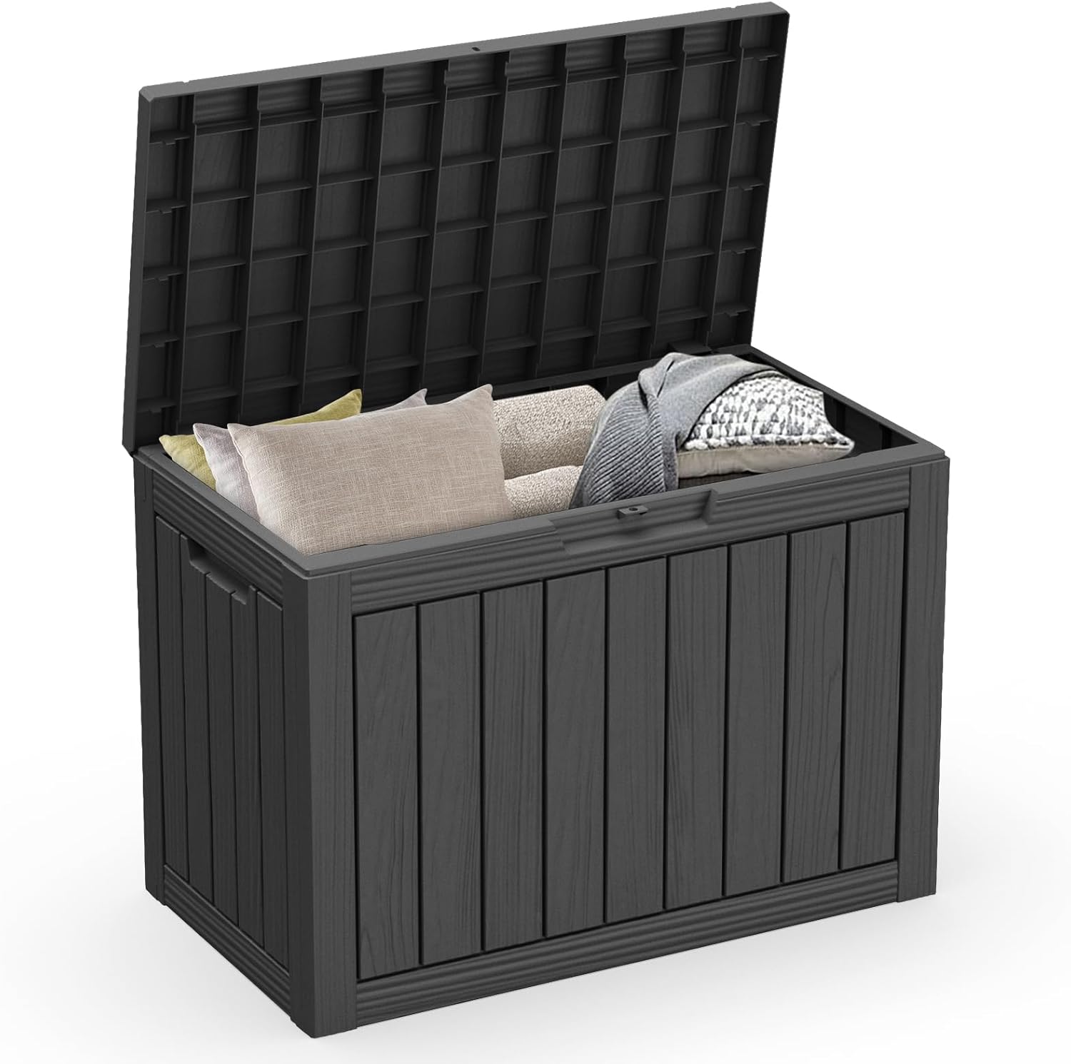 ROJIK Outdoor Storage Housing Deck Box - Waterproof and Versatile