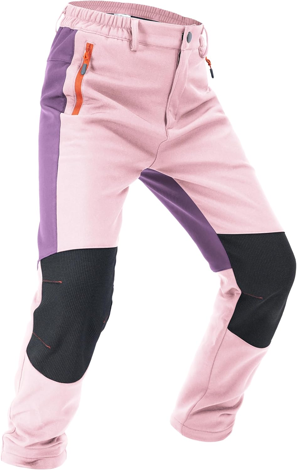 Boys Snow Pants Fleece Lined Thermal Winter Hiking Pants