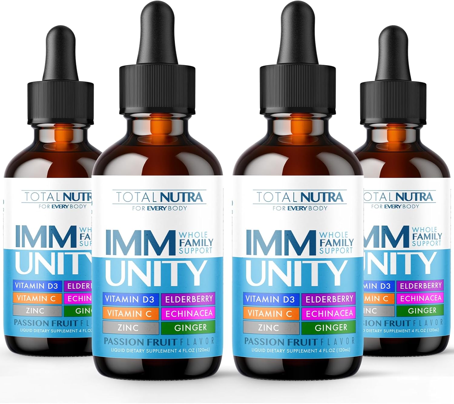 6-in-1 Liquid Multivitamin Supplement for Immunity Support