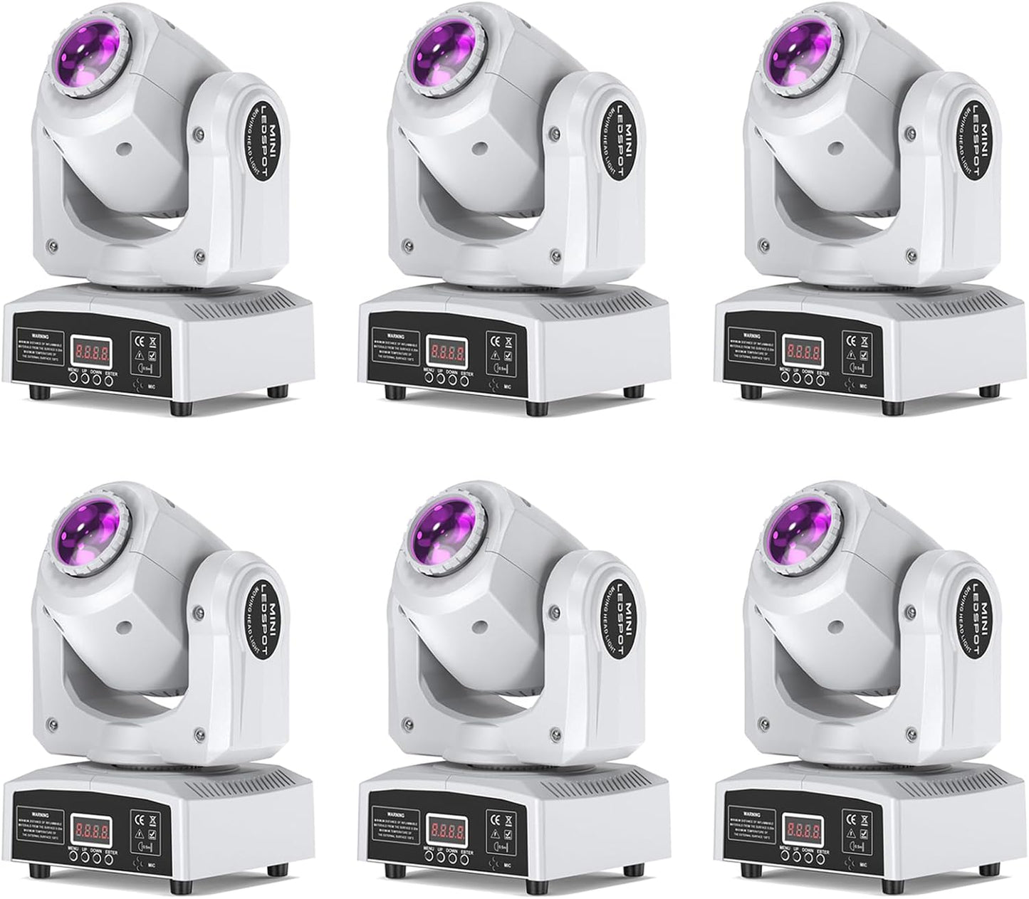 U`King Moving Head 8 Color LED Spotlight for DJ and Parties