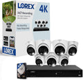 Lorex Fusion 4K PoE Security Camera System - 7 Dome Cameras 4TB