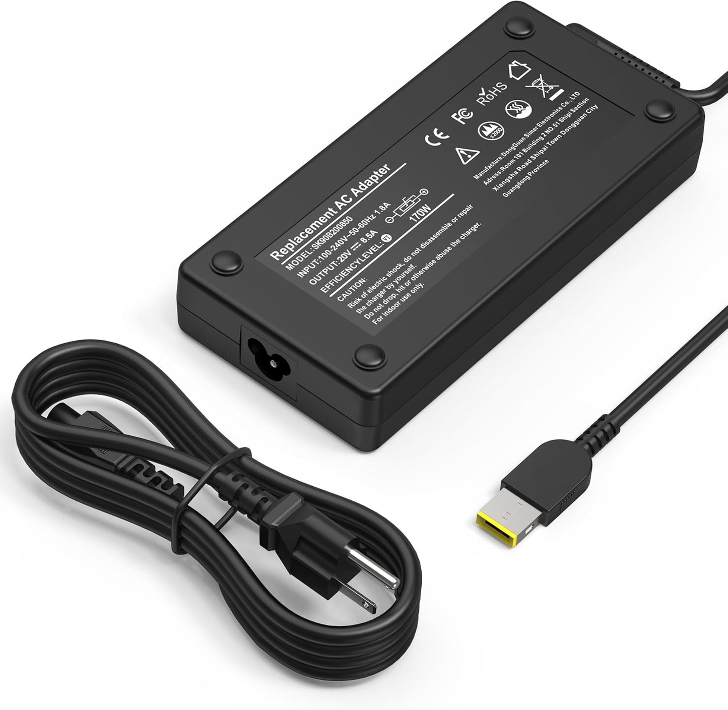 170W 20V 8.5A ThinkPad Charger for Lenovo E440 W540 P50 P51 P70