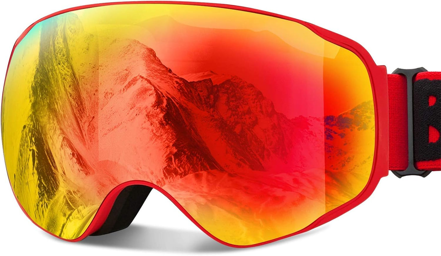 JOJO LEMON Ski Goggles - OTG Anti-Fog UV Protection
