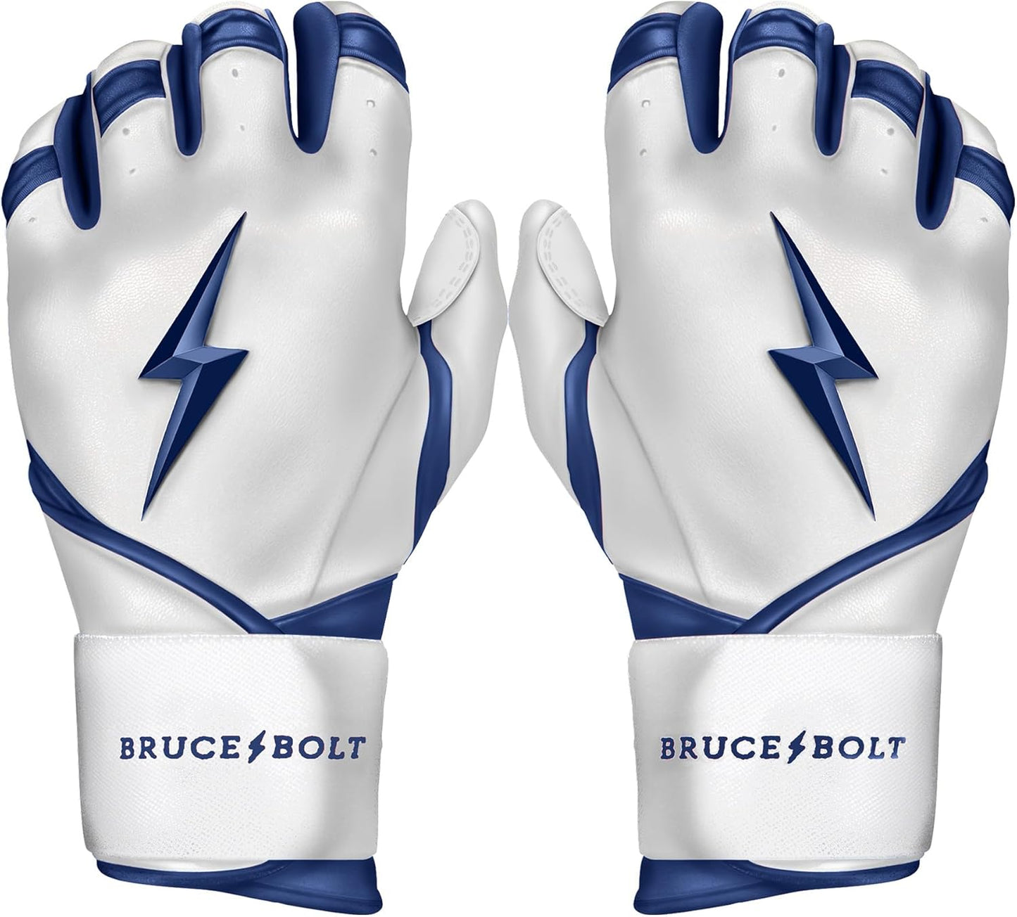BRUCE BOLT Chrome Series Long Cuff Batting Gloves for All Players