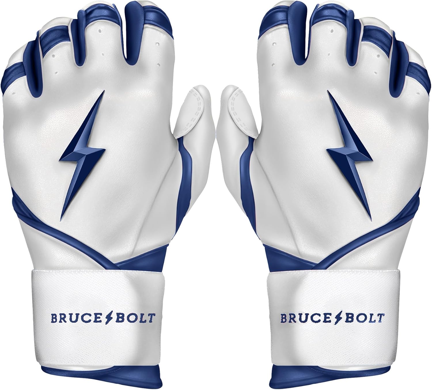 BRUCE BOLT Chrome Series Long Cuff Batting Gloves for All Players