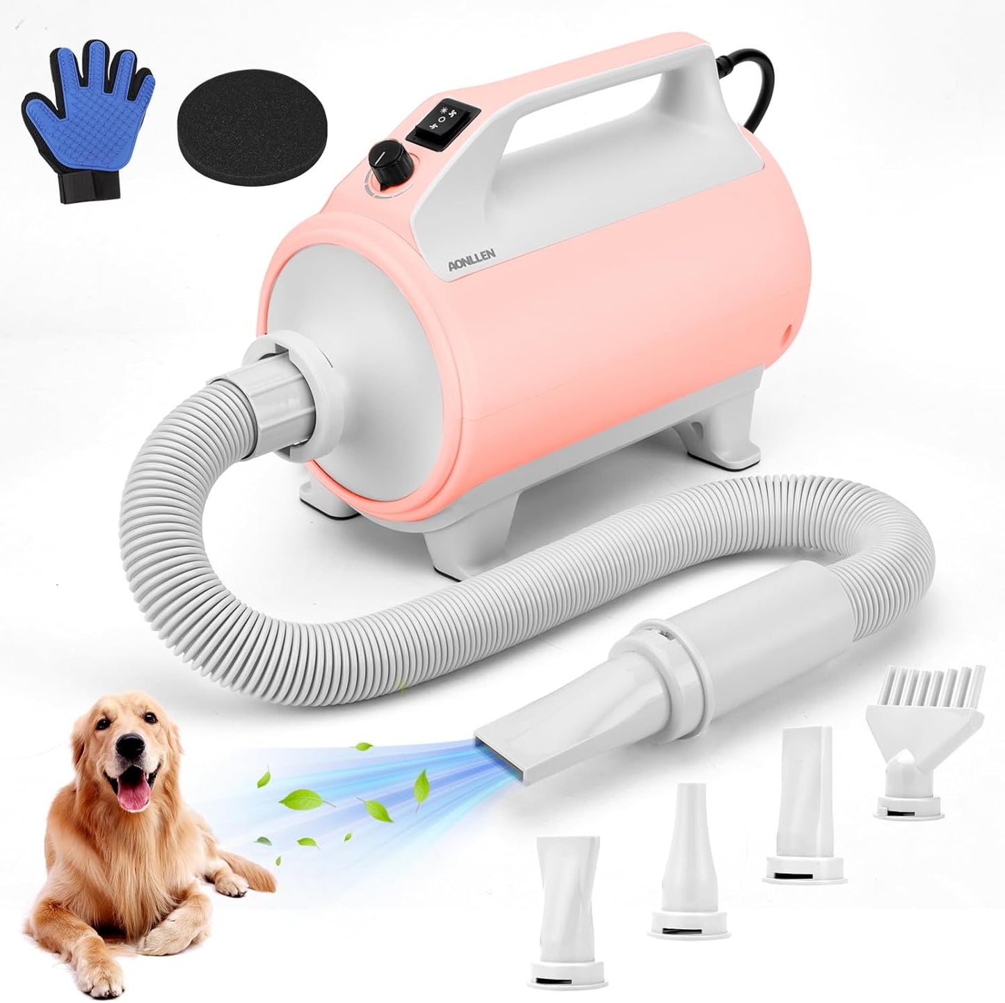 AONLLEN 4.3hp Dog Dryer: Fast Drying Power!