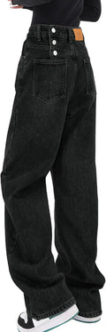 Baggy Jeans for Women - Vintage Boyfriend Wide Leg Denim Pants