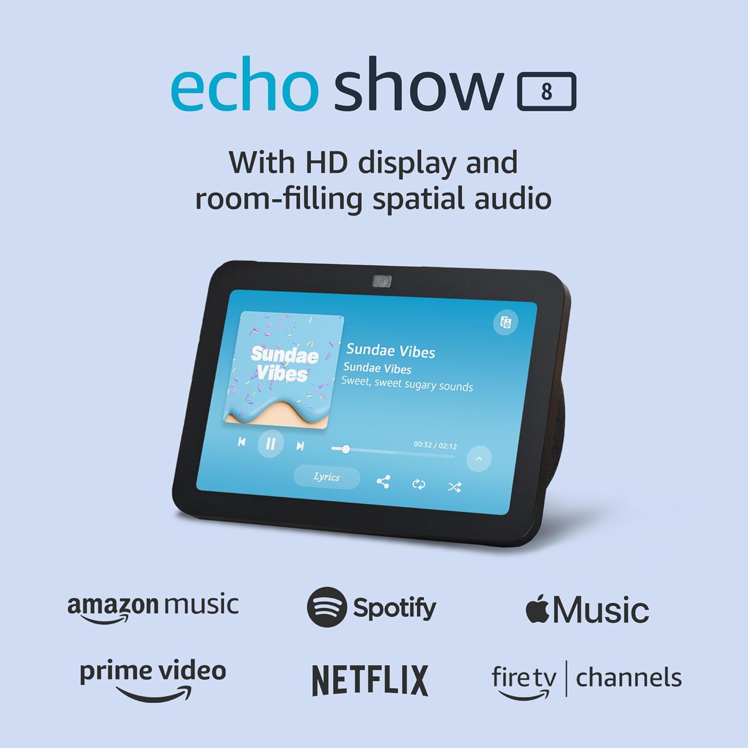 Echo Show 8: Spatial Audio Smart Hub