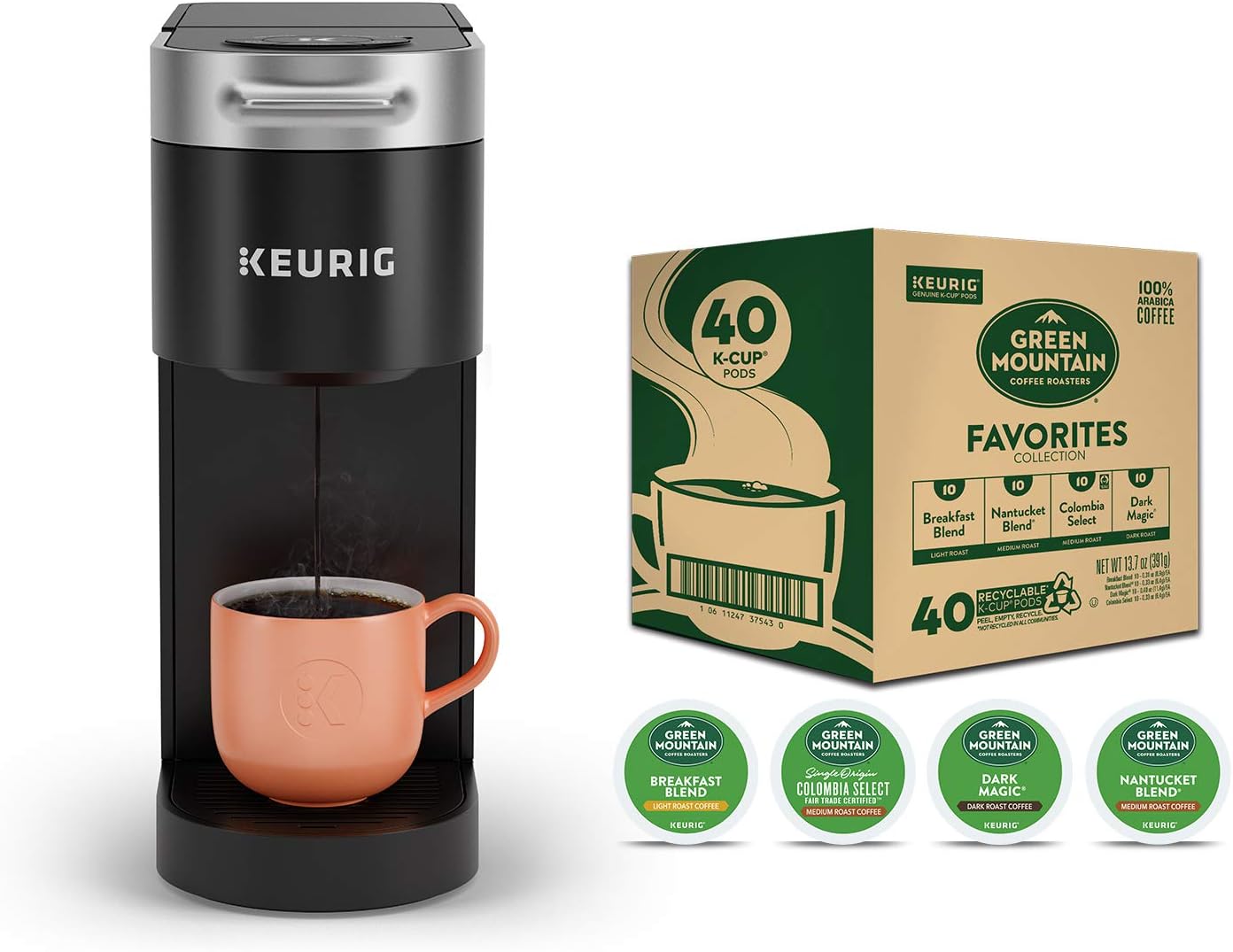 Keurig K-Slim Maker + Green Mountain Variety Pack