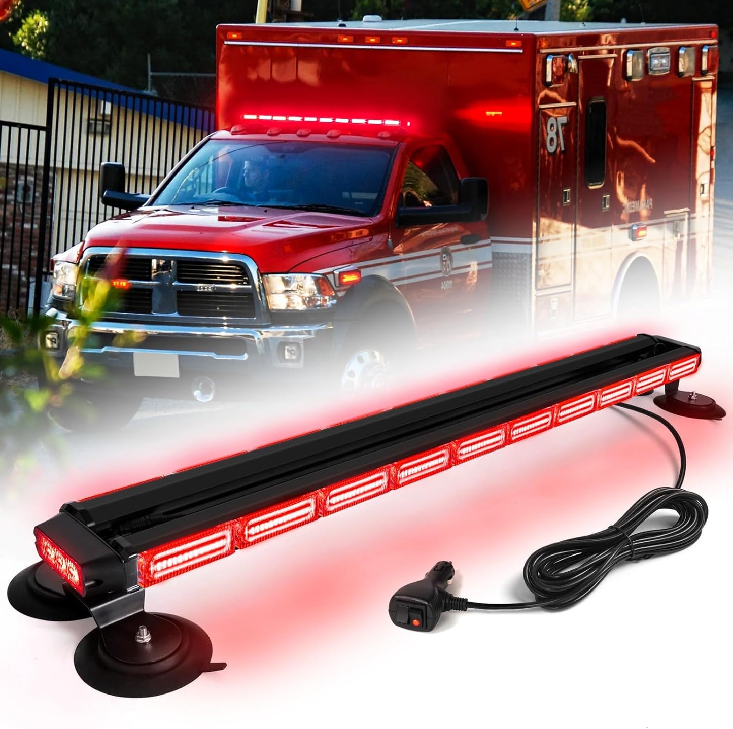 42in LED Rooftop Strobe Light Bar for Emergency Vehicles