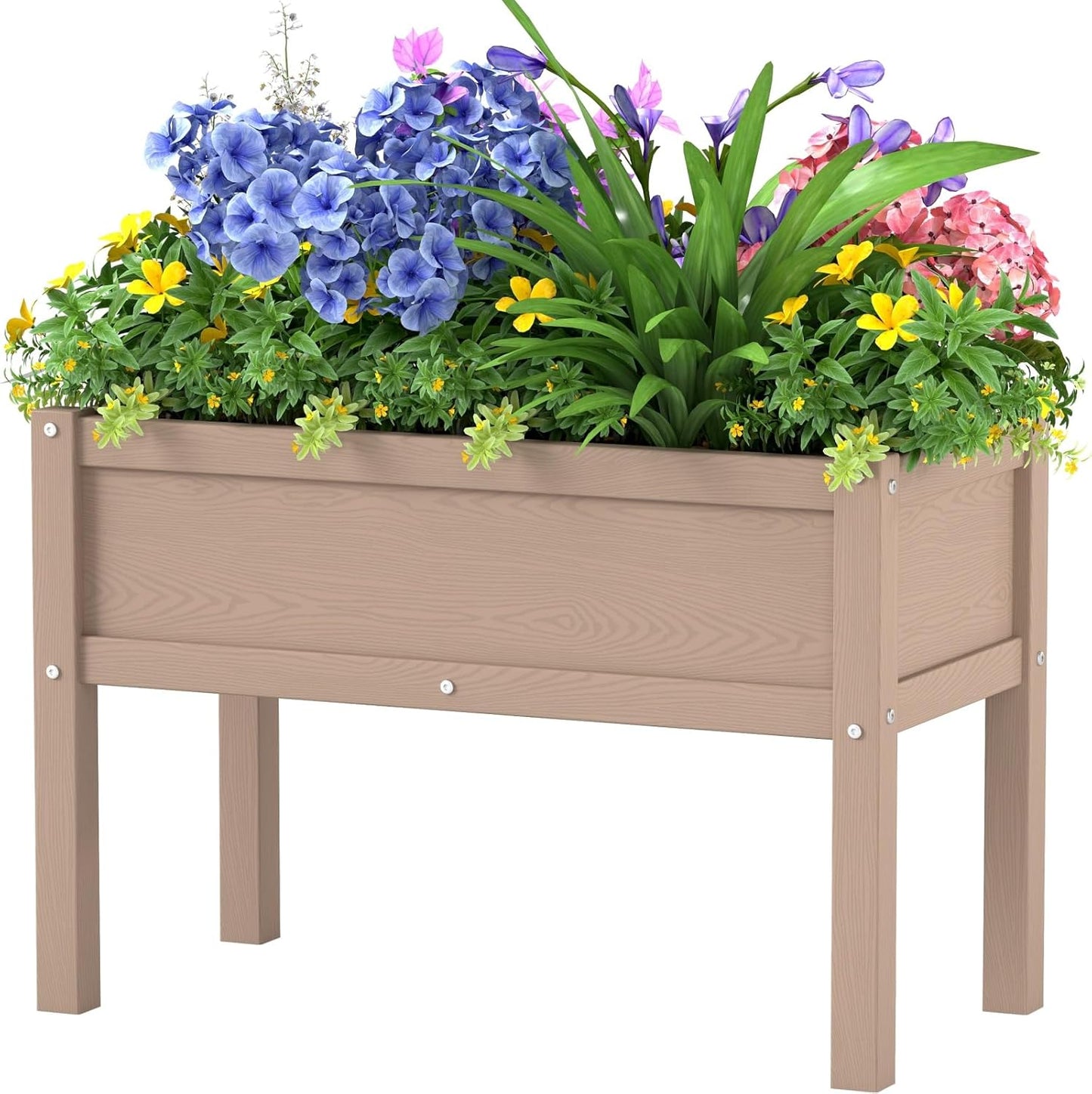 Small HDPE Raised Garden Bed for Easy Outdoor Gardening