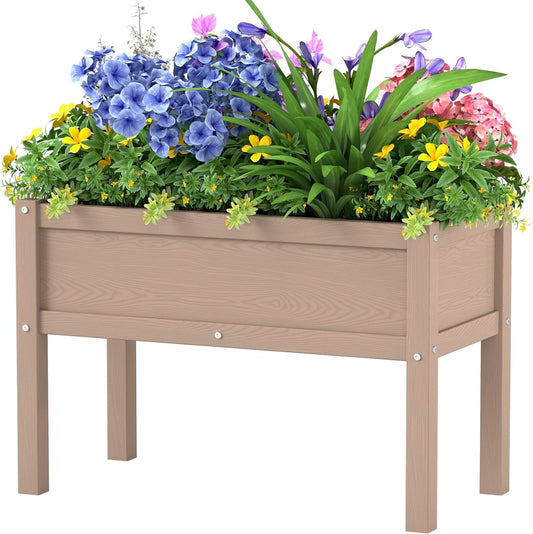 Small HDPE Raised Garden Bed for Easy Outdoor Gardening