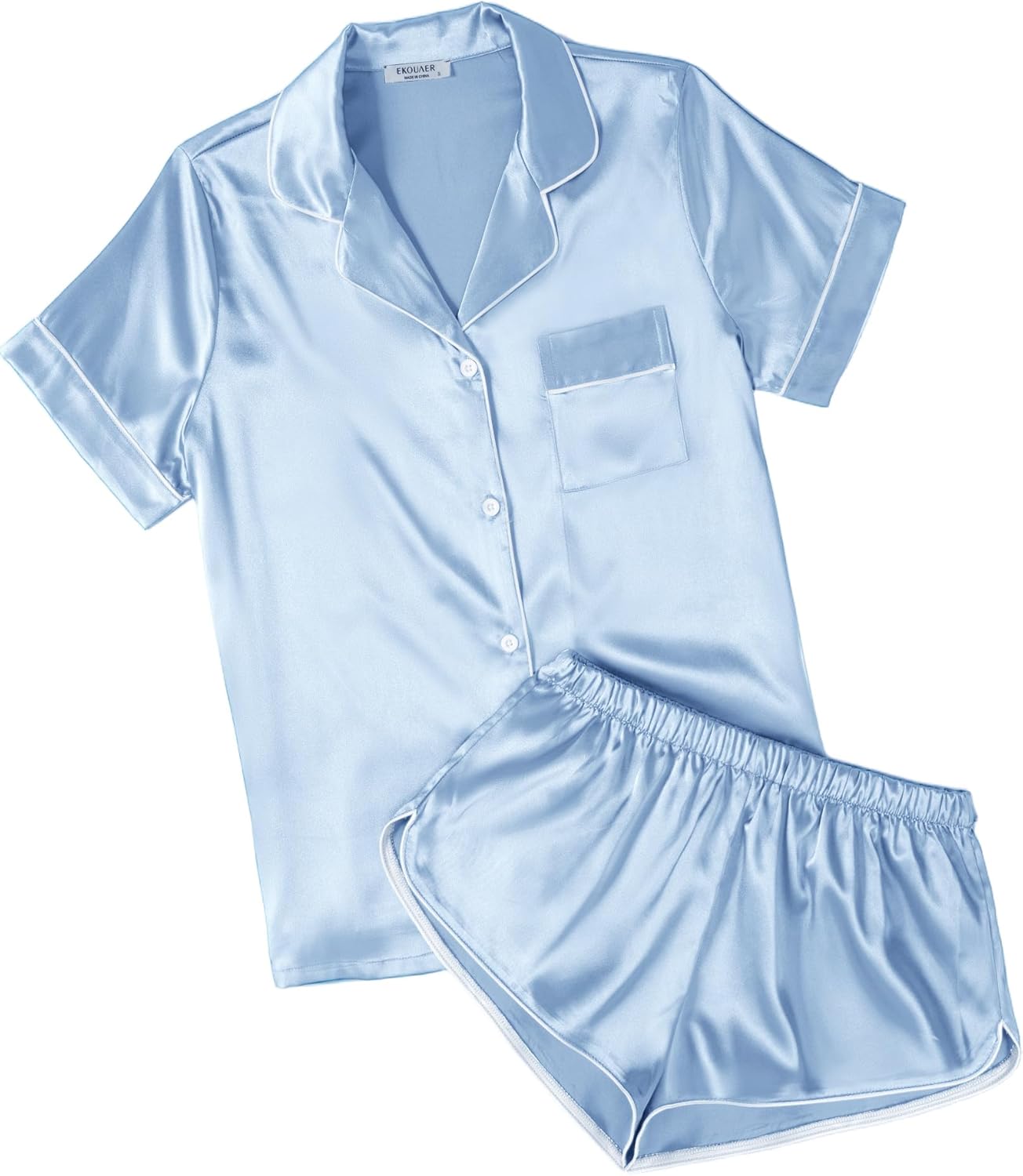 Ekouaer Womens Silk Satin Pajamas for Ultimate Comfort and Style