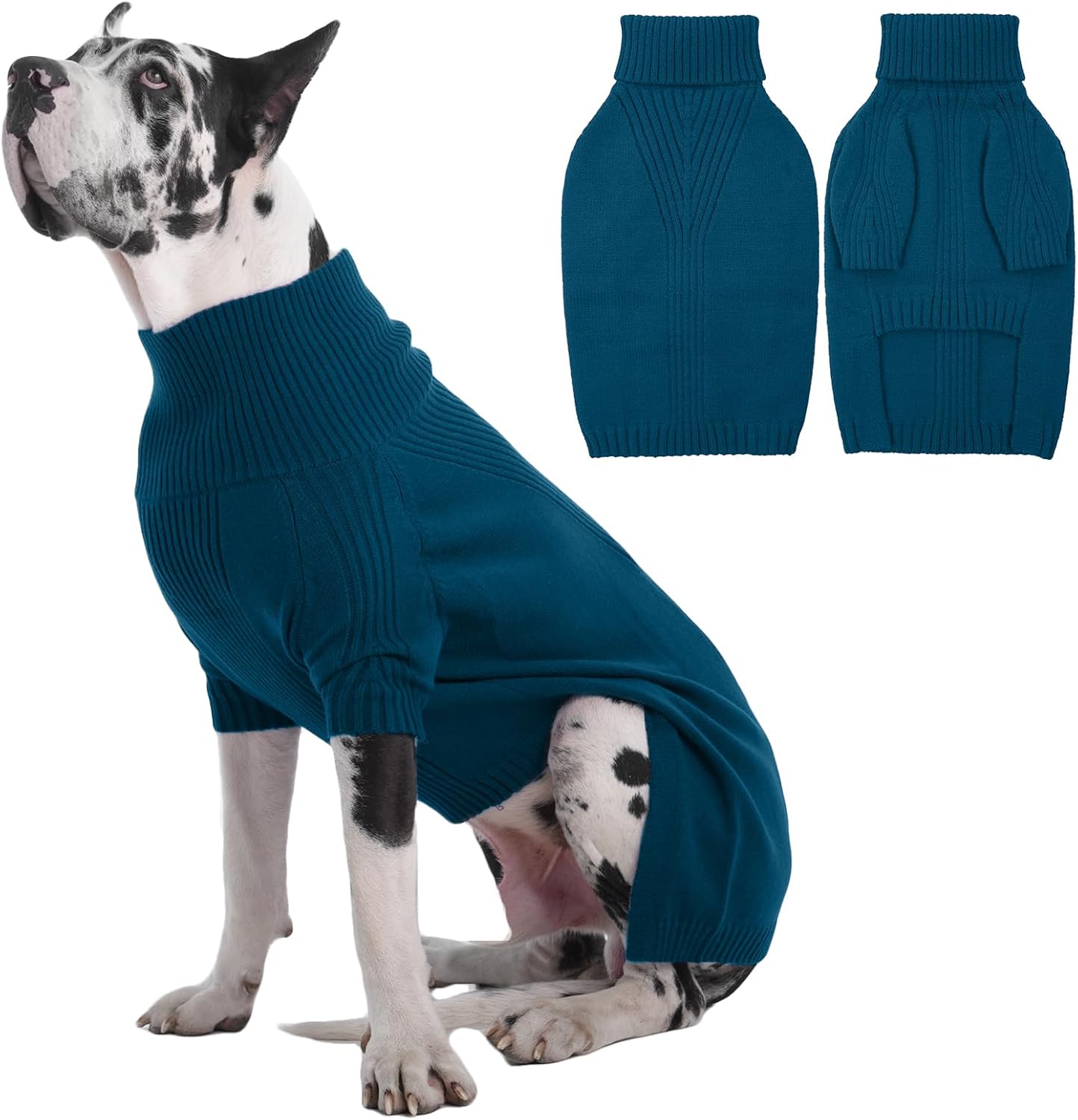 IECOii Extra Large Dog Sweater for Giant Breeds in Winter