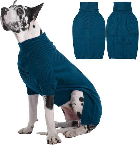 IECOii Extra Large Dog Sweater for Giant Breeds in Winter
