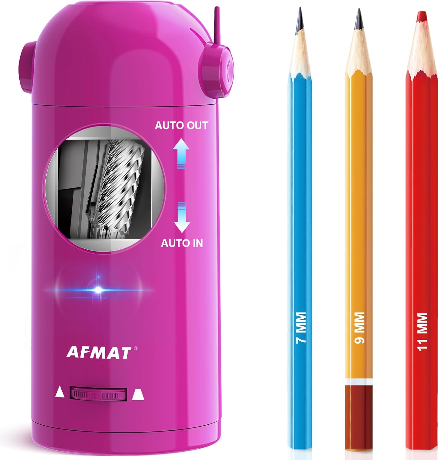 AFMAT Electric Pencil Sharpener for Classroom Use, Pink