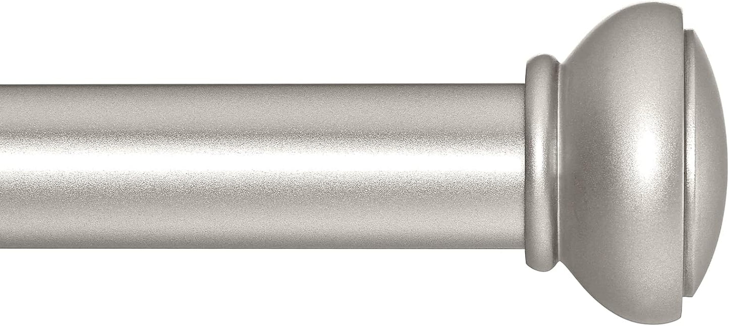 Adjustable 28-48 Silver Curtain Rod Set by SIMEWIN