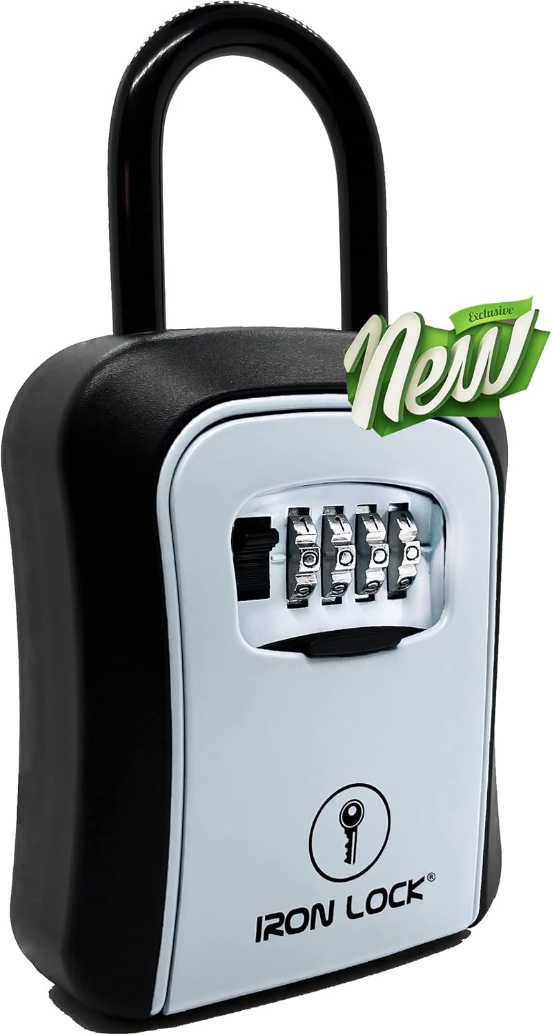 Iron Lock: Waterproof 4-Digit Combo Key Box