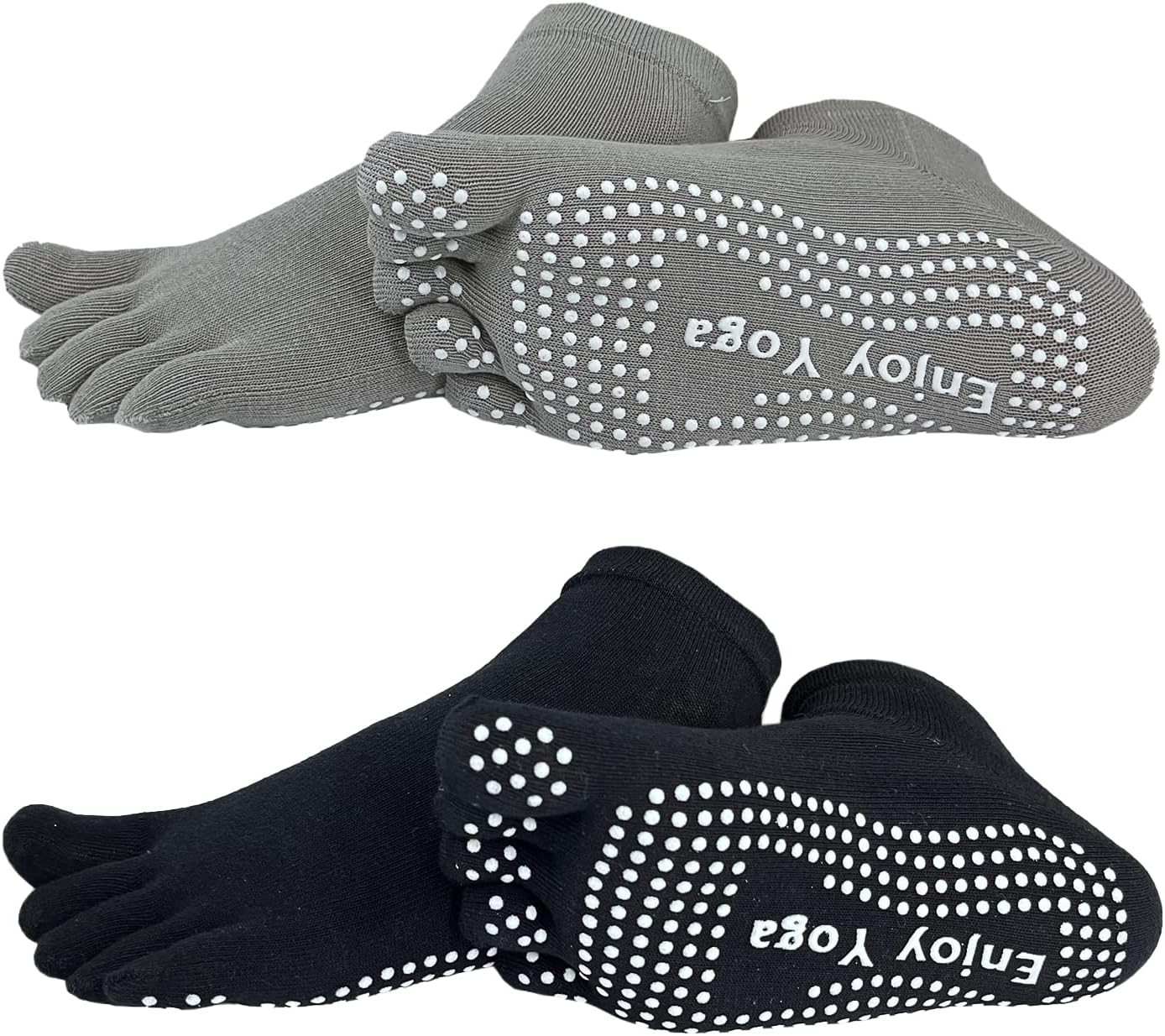 Non-Slip Women's Yoga Socks - Grip for Pilates & Barre - FOX-TECH