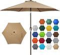 Blissun 7.5 ft Patio Umbrella - Durable Crank Tilt Canopy