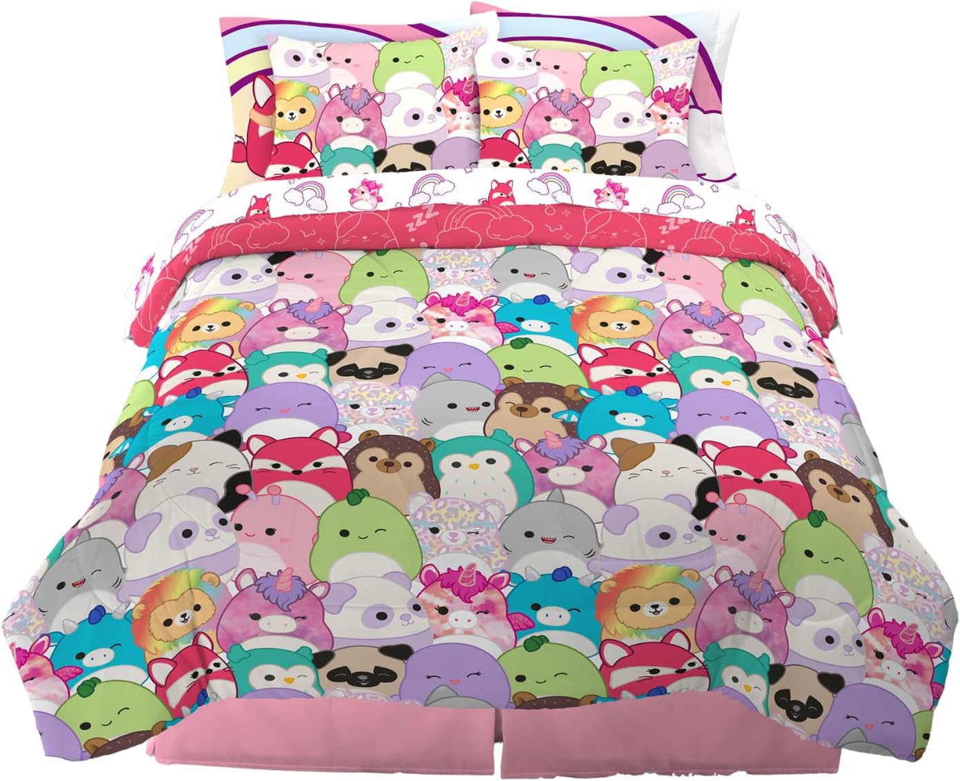 Squishmallows Bedding Super Soft Comforter and Sheet Set