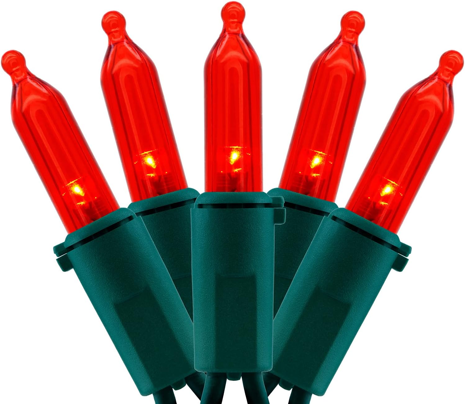 YULETIME 200 Count Red LED Christmas Lights for Festive Decor
