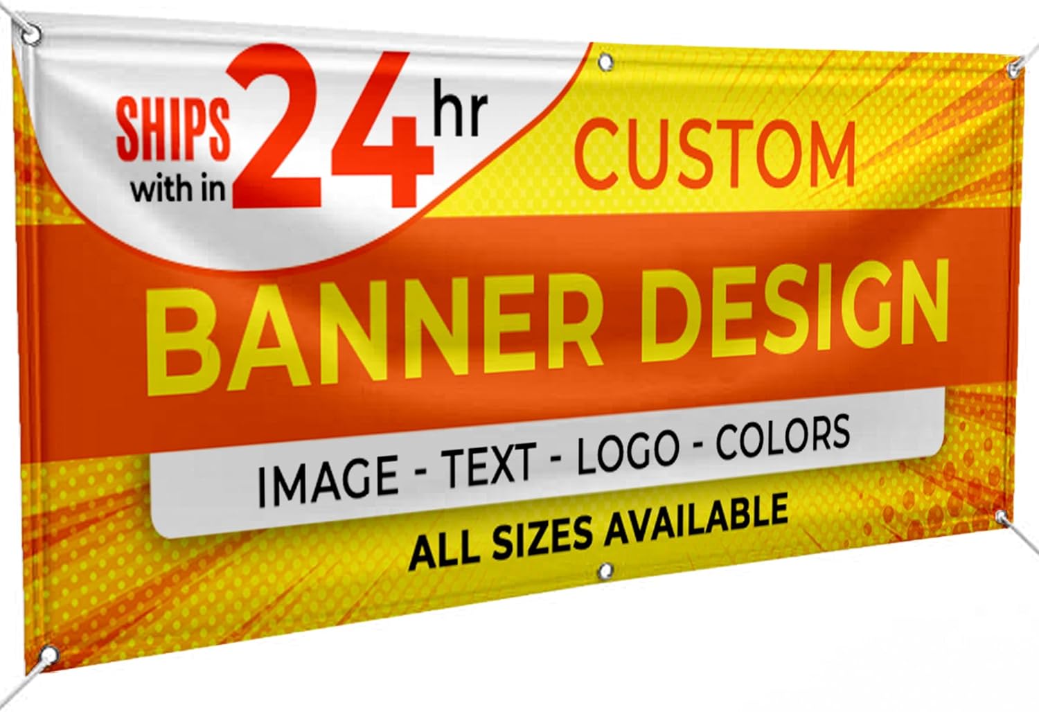 Personalized Vinyl Banner 3ft x 25ft for Events & Promotions