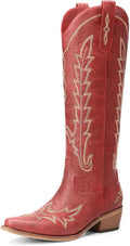 Cowboy Boots for Women Knee High Pointed Toe Chunky Heel - Classic