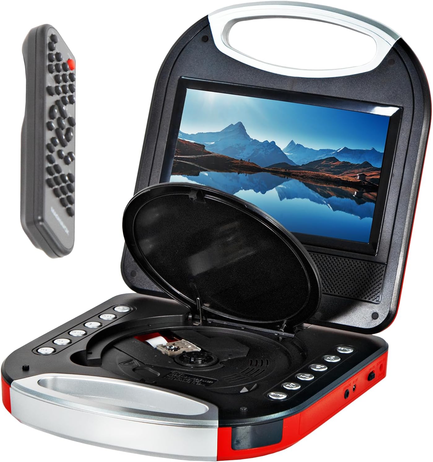 Portable 7 inch TFT DVD Player with Remote Control and Battery