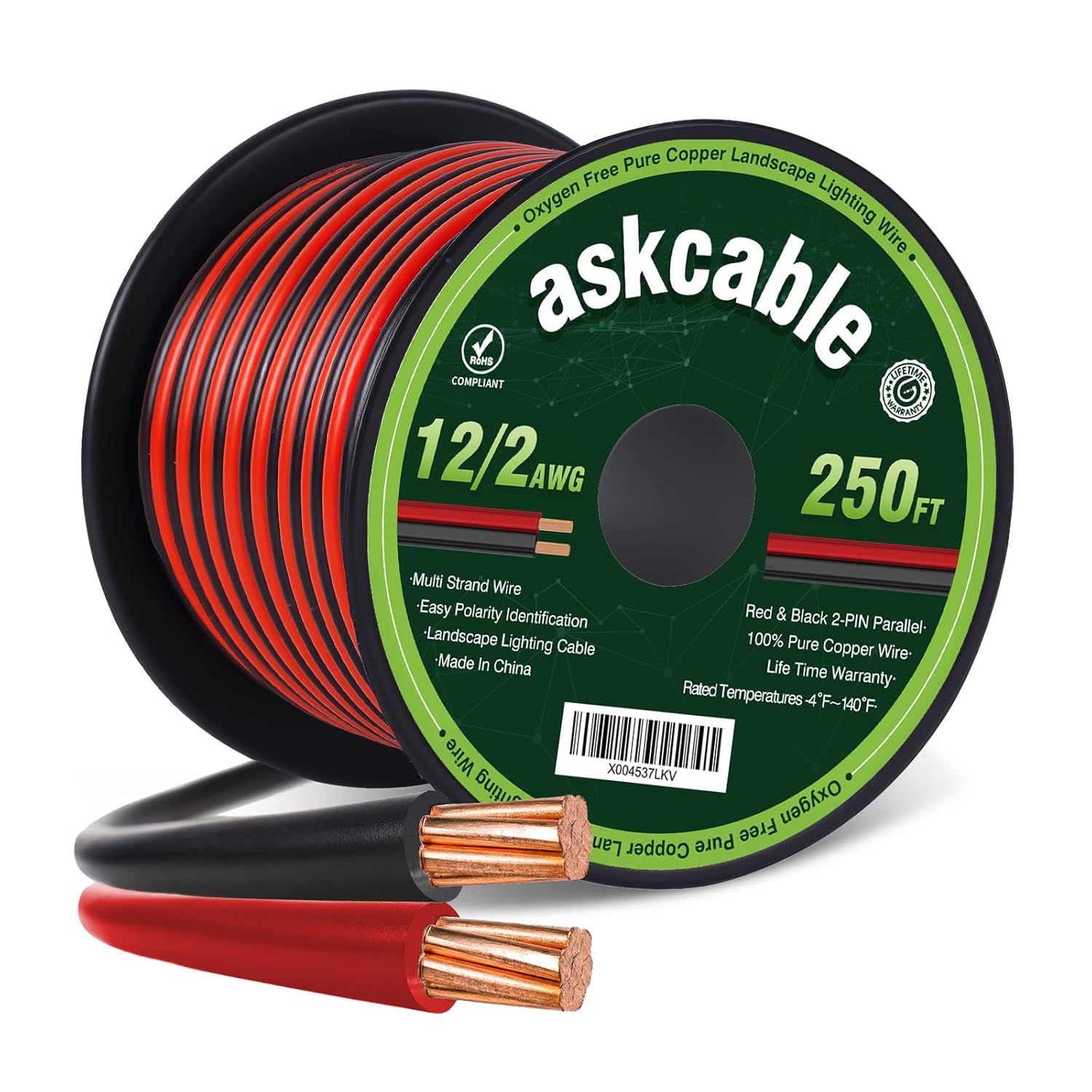 12/2 Low Voltage Landscape Lighting Copper Wire for Durability