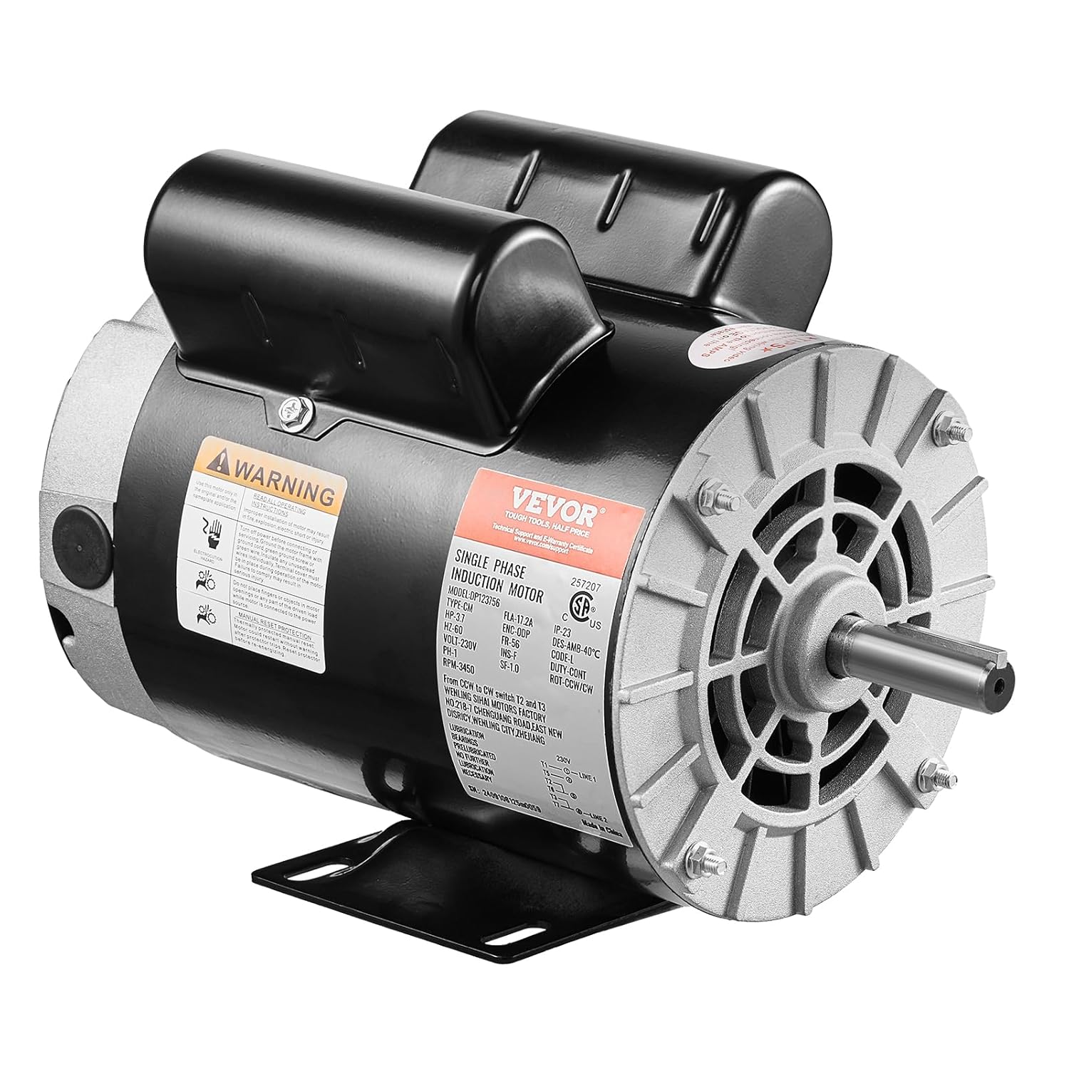 VEVOR 3.7HP Air Compressor Motor for Reliable Performance