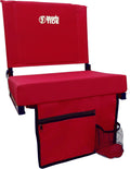 Wide Stadium Seat with Extra Thick Cushion - Lightweight Comfort