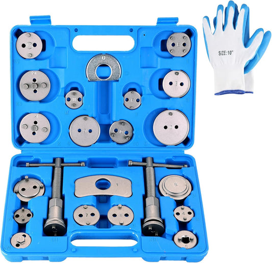 24pcs Universal Brake Caliper Tool Kit - Easy Pad Replacement