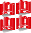 Fire Extinguisher Projecting Sign 8in x 6in - Two-Sided V Sign (4