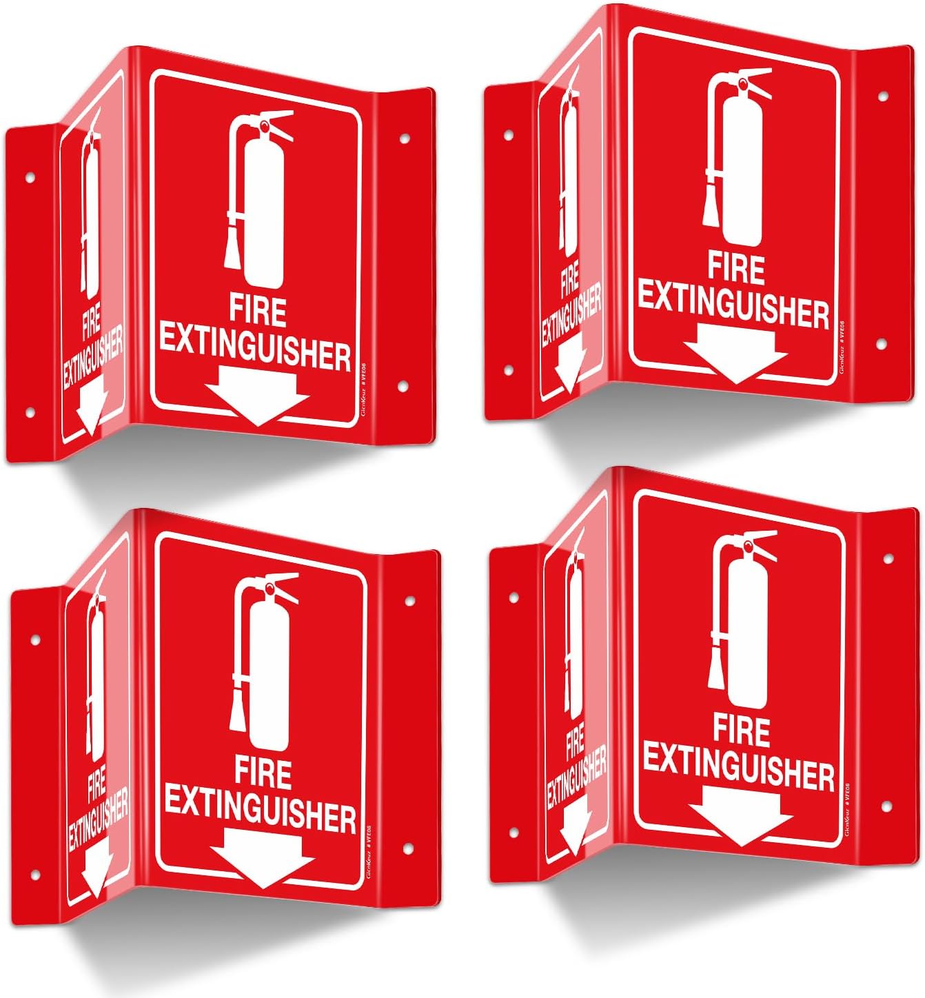 GicnKeuz Fire Extinguisher Sign for Home and Business Use