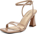 Heeled Sandals for Women Chunky Block High Heels - Comfortable 3in our
