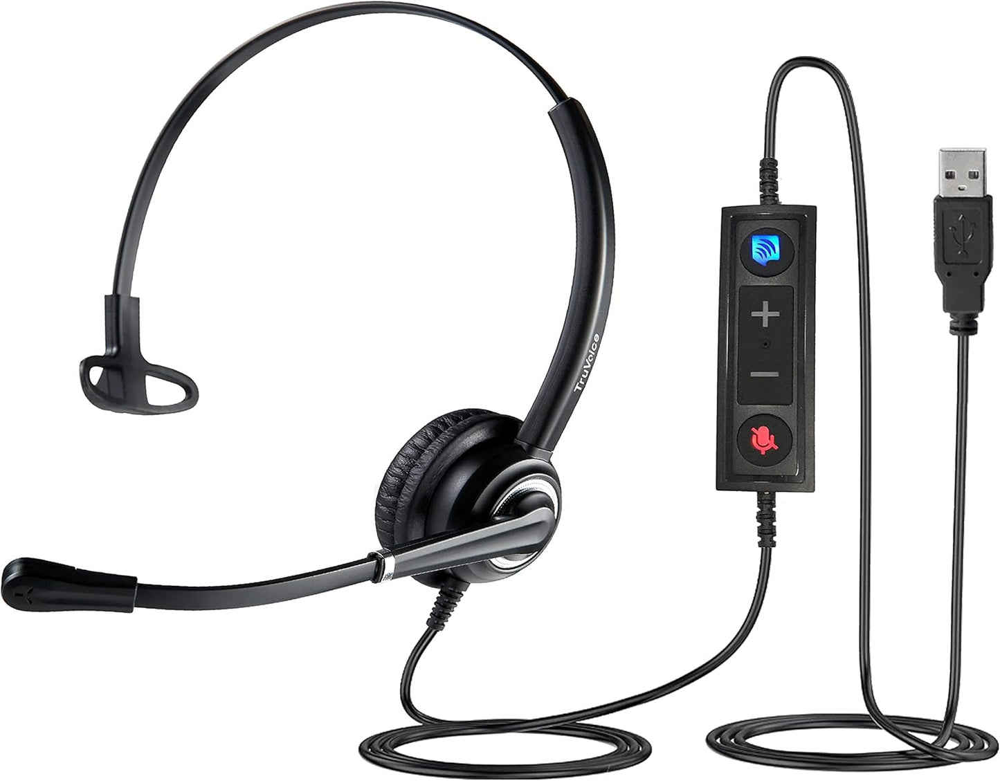 VoicePro 10 USB Headset with Noise Canceling Microphone for Calls