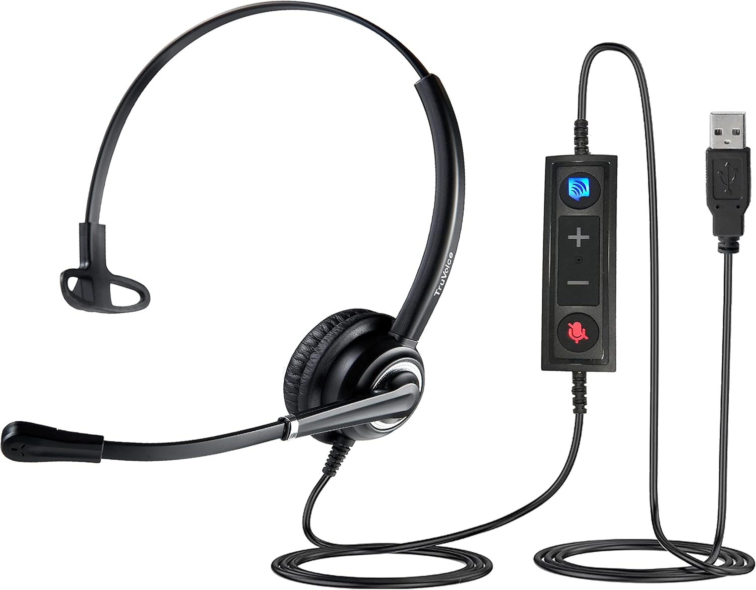 VoicePro 10 USB Headset with Noise Canceling Microphone for Calls