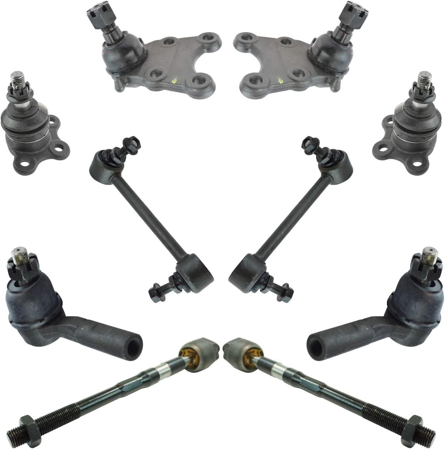 TRQ Front Steering & Suspension Kit for Chevrolet Colorado 2006-2008