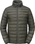 Mens Winter Coats Thermal Lightweight Puffy Jacket - Warm, Waterproof