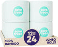 Save Trees Bamboo Toilet Paper - Eco-Friendly 3-Ply Rolls