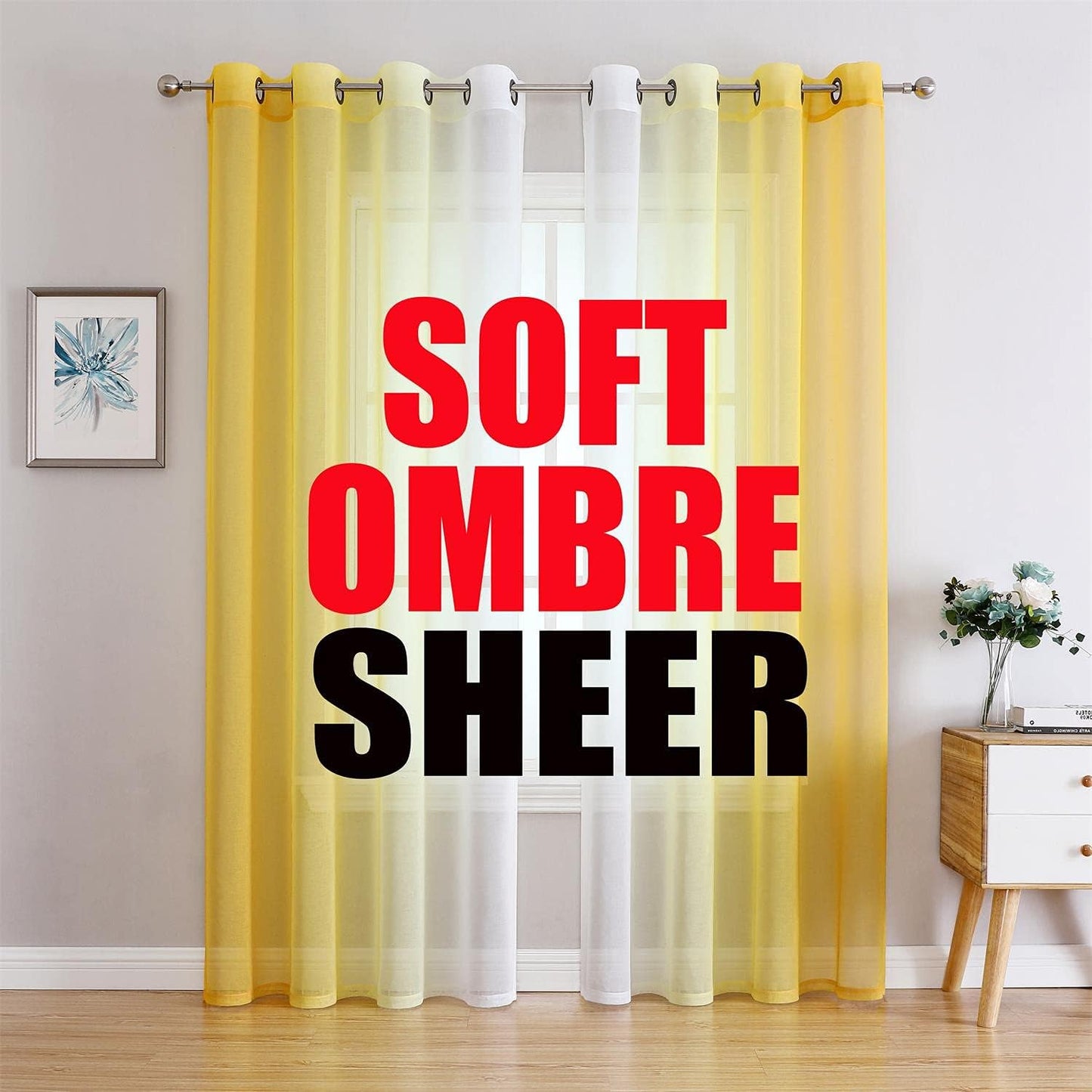 Sunset Sheer Curtains Set - 95 Long