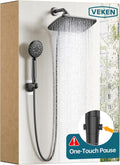 Veken 11.8 Inch Rain Shower Head with Handheld for Luxury Showers