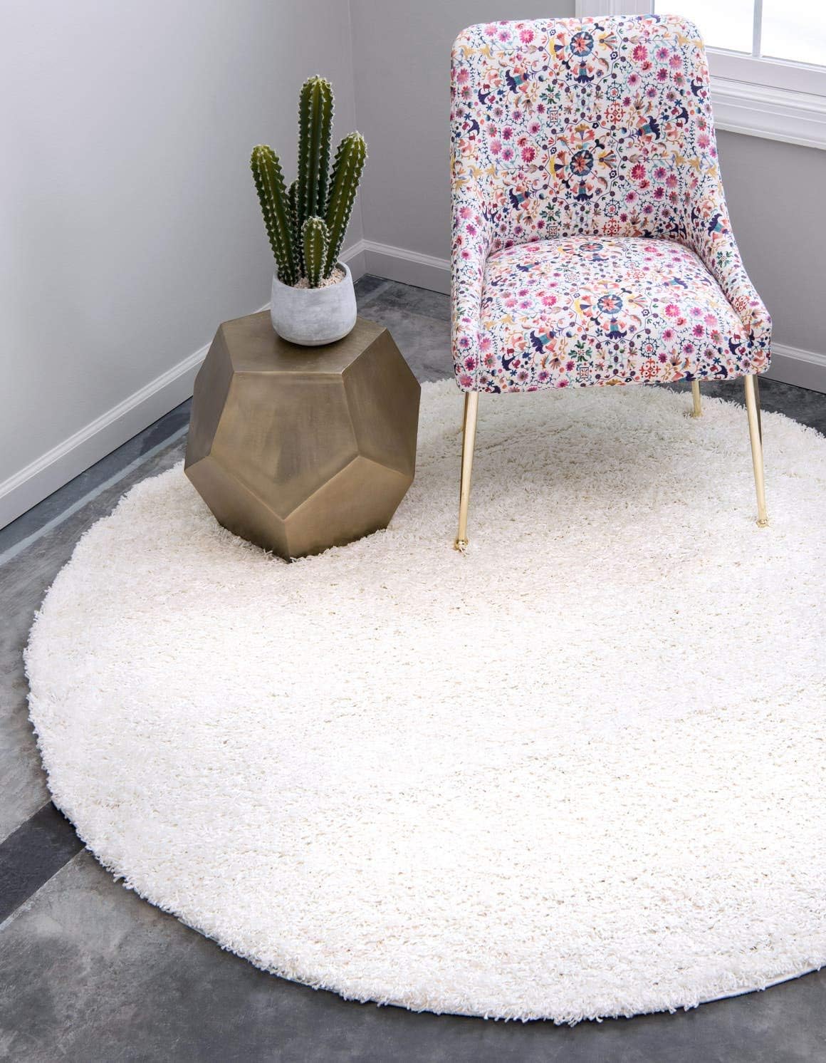 Unique Loom Solid Shag Collection Area Rug for Cozy Spaces