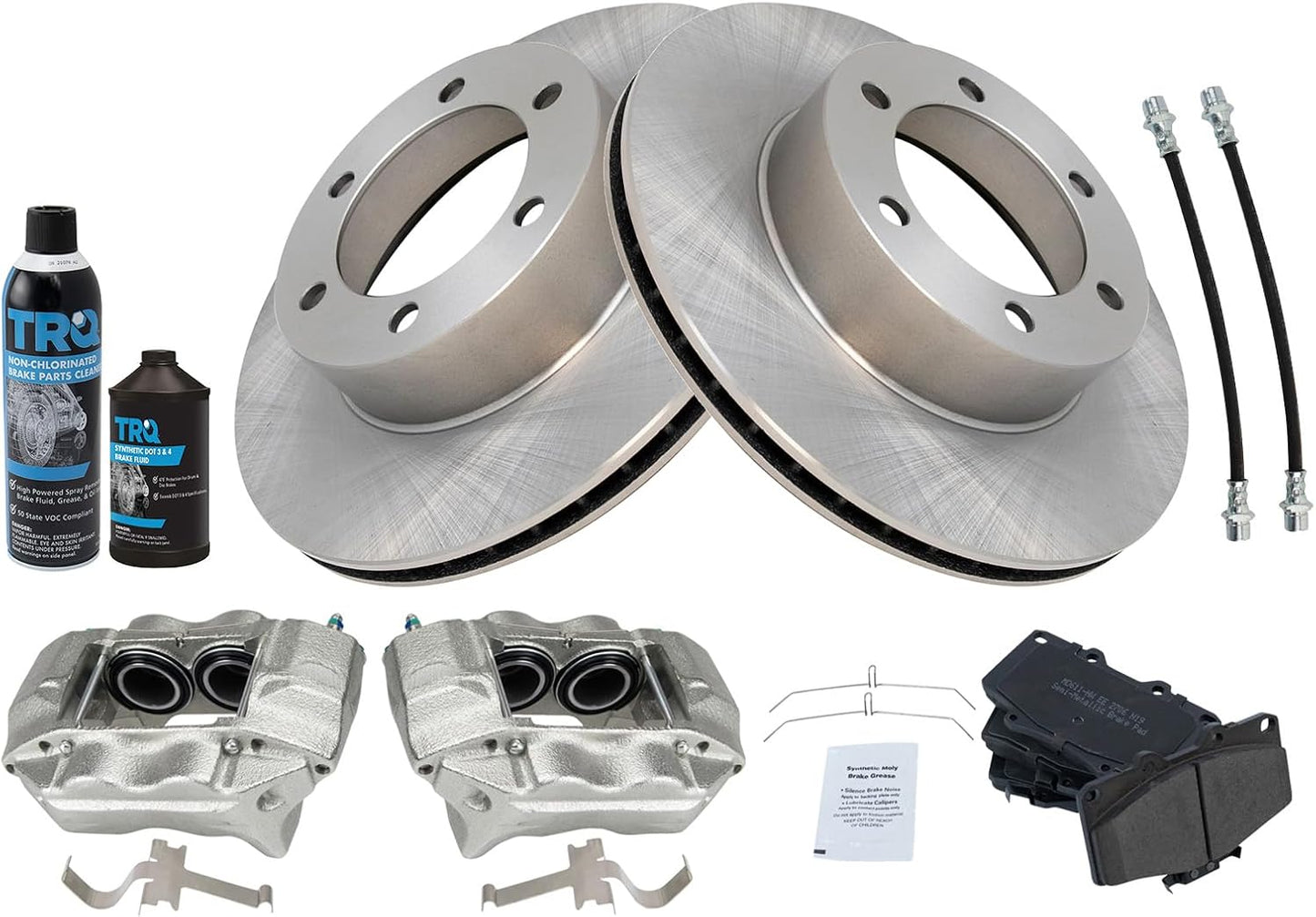 TRQ Brake Pad & Rotor Kit Semi-Metallic for 1996-2000 4Runner