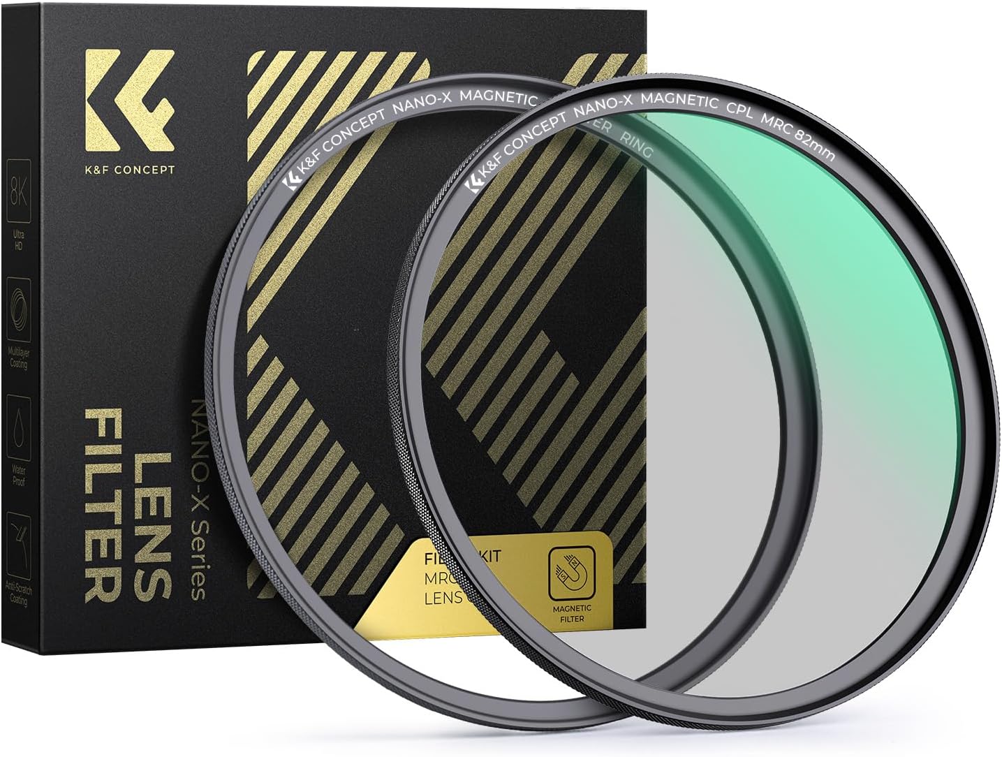 K&F Concept Magnetic 72mm Polarizing Filter for Stunning Images