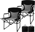 Romswi Director Chairs for Outdoor - Folding Camping Chair with Side