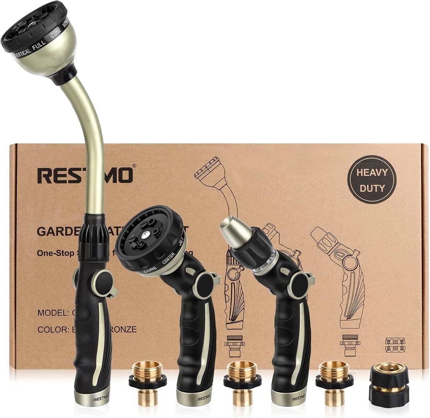RESTMO Garden Watering Combo for Efficient Lawn Care