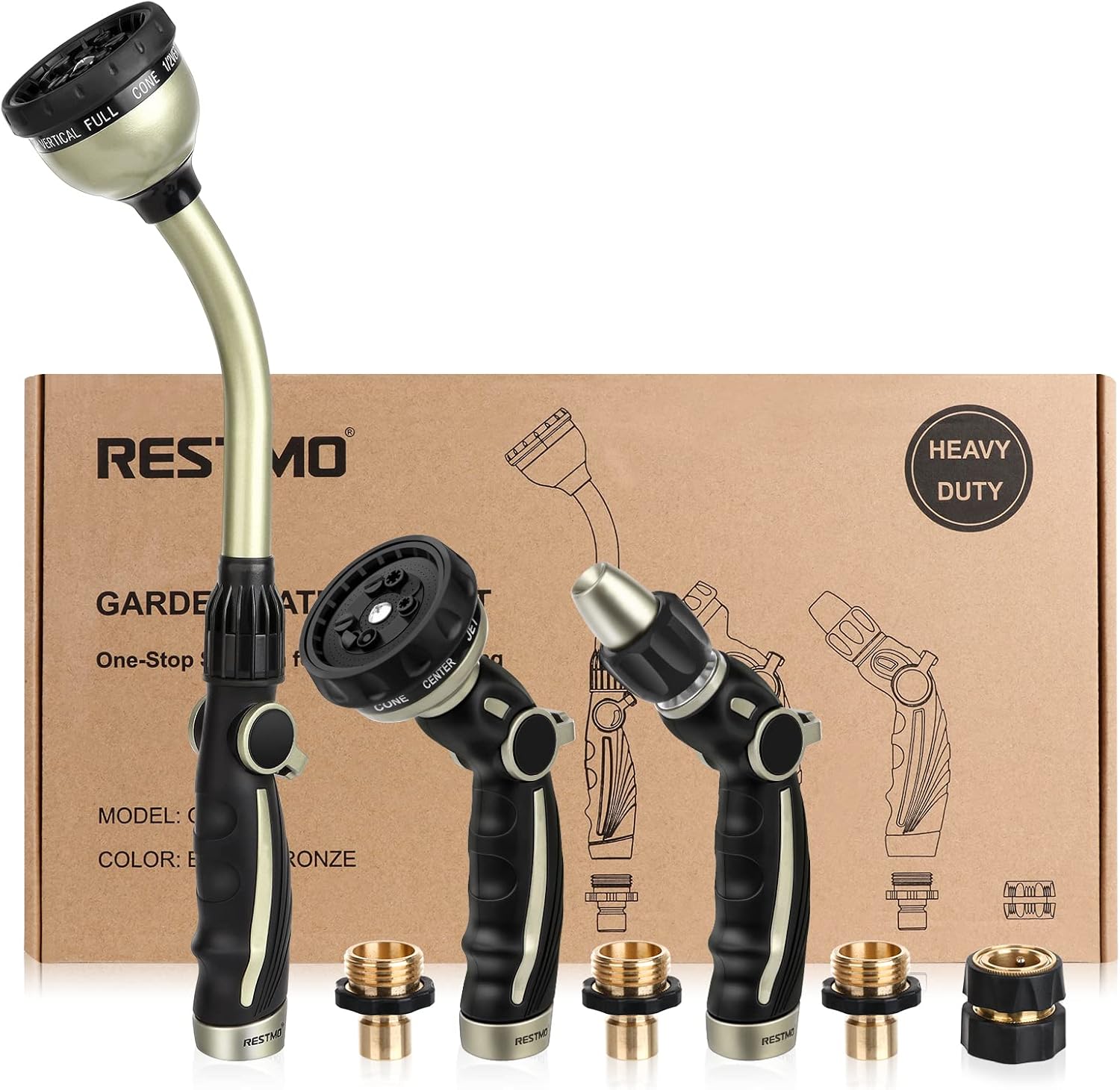 RESTMO Garden Watering Combo for Efficient Lawn Care