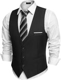 Men's Suit Vest Slim Fit Formal Dress Waistcoat - Sharp Fit